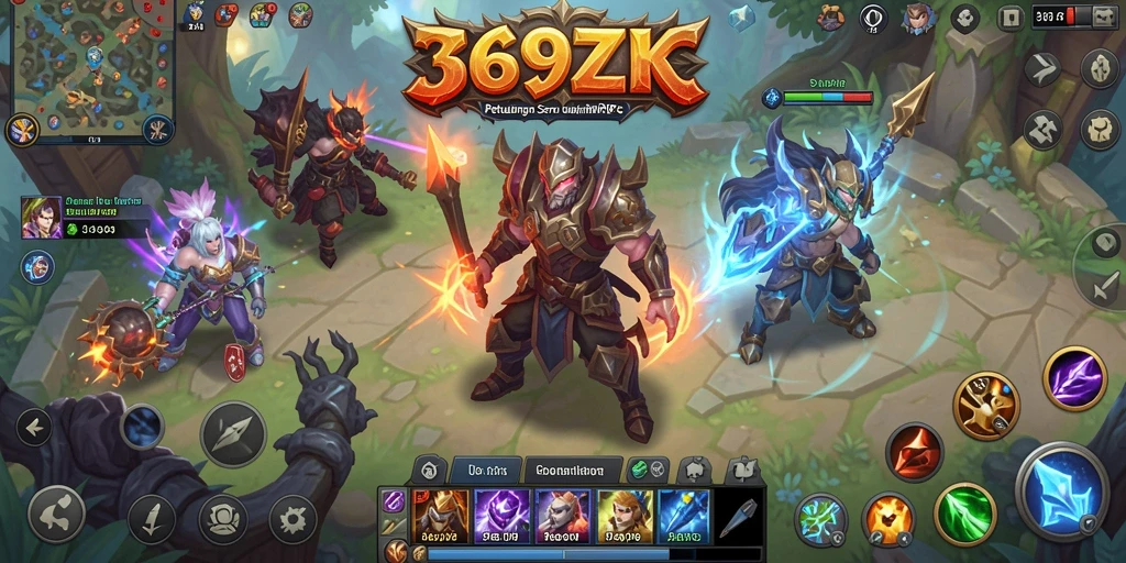 Tampilan gameplay seru dalam dunia fantasi 369ZK.