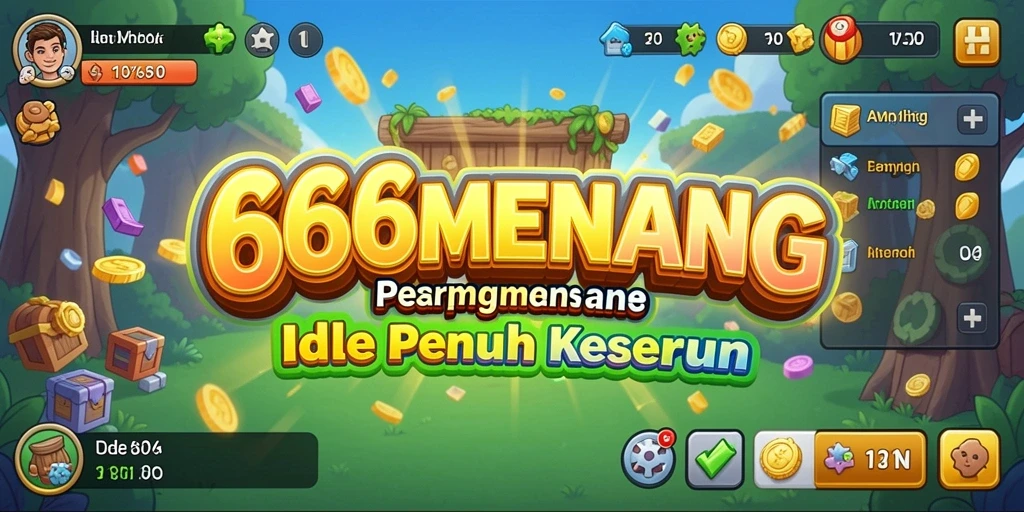 Tampilan menarik dari gameplay Idle 666MENANG yang seru.