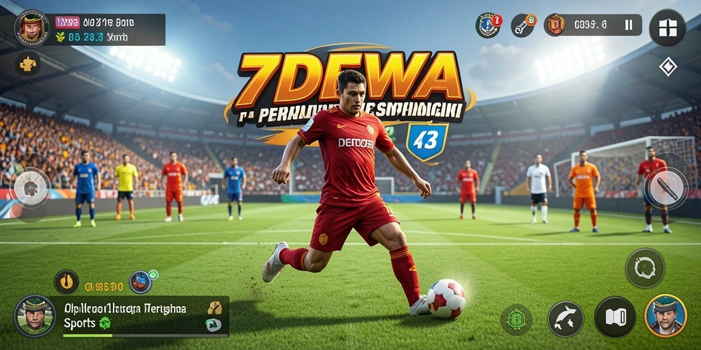 Tampilan gameplay seru di 7DEWA dengan aksi olahraga yang mendebarkan.