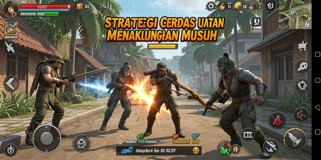 Tampilan gameplay 93337 yang mendebarkan dan strategis.