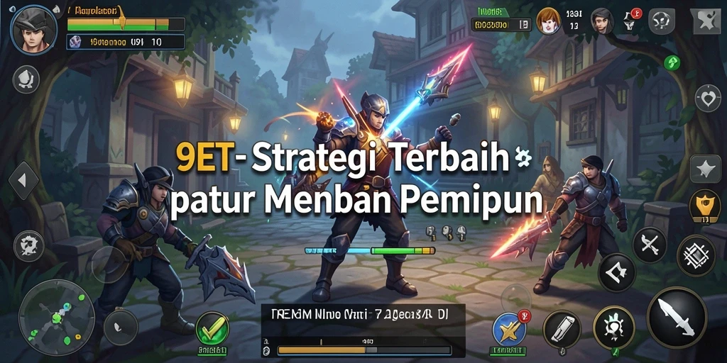 Gameplay dinamis di 9ET yang penuh strategi.