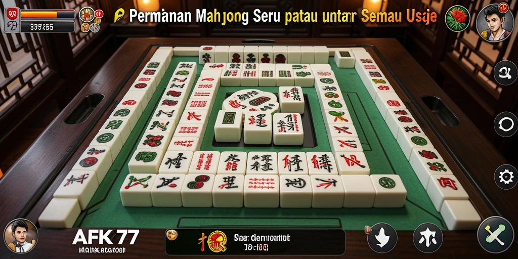 Tampilan menarik saat bermain Mahjong di AFK77.