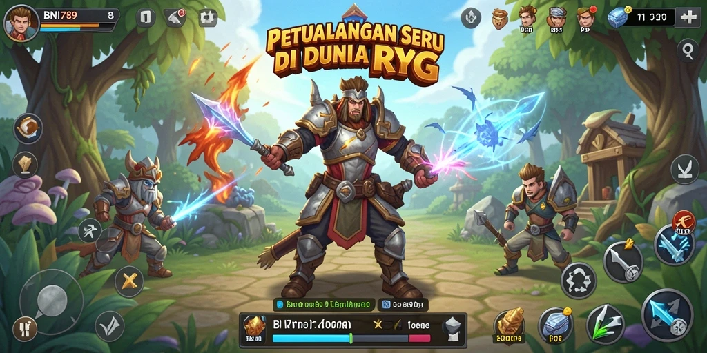 Tampilan gameplay seru dari BNI789 yang menarik.