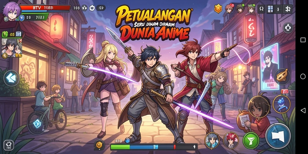 Tampilan menarik gameplay BTV168 dalam dunia Anime.