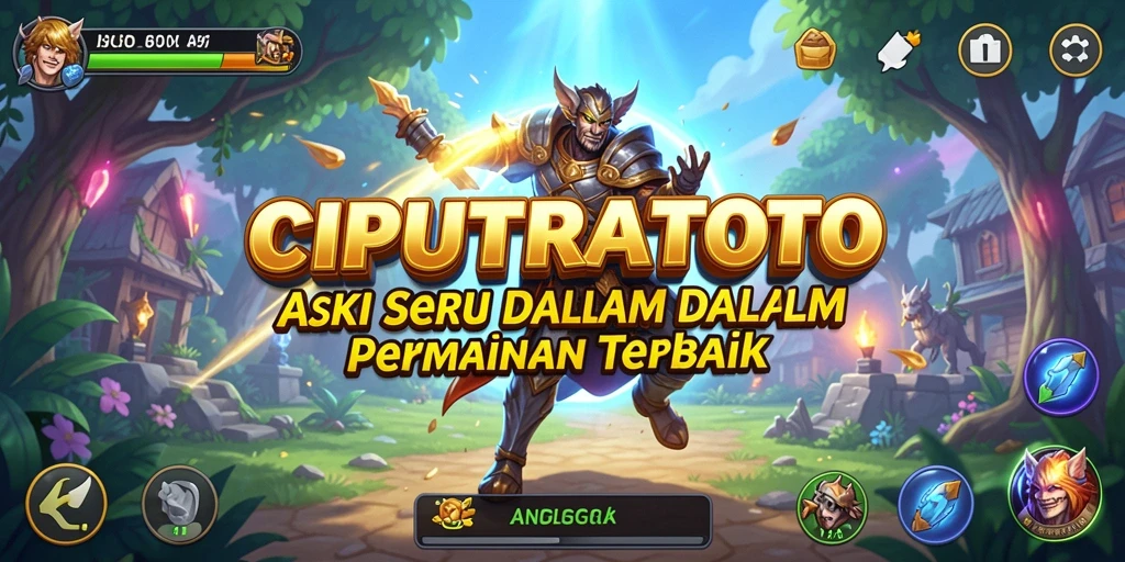 Screenshot action dari gameplay CIPUTRATOTO yang menampilkan karakter bertarung.