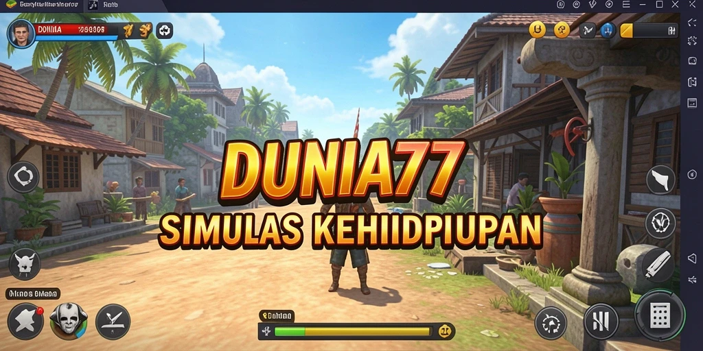Tampilan gameplay DUNIA77 yang menarik dan interaktif.