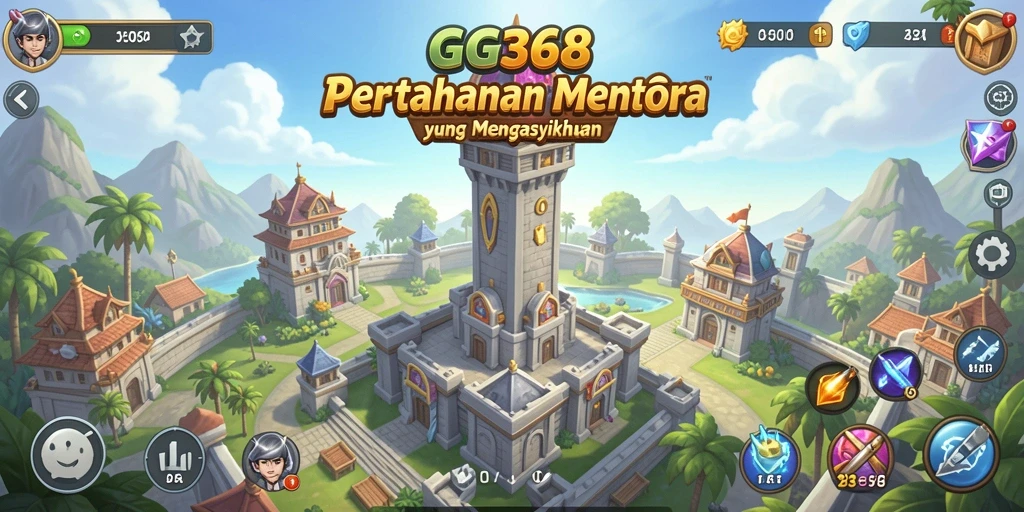 Tampilan gameplay GG368 yang menantang dalam kategori Tower Defense.