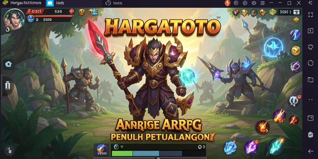 Tampilan gameplay ARPG yang mendebarkan di HARGATOTO.