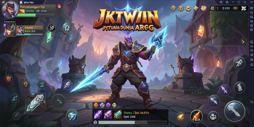 Tampilan menarik dari gameplay ARPG di JKTWIN.
