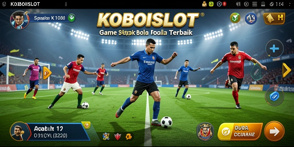 Gameplay seru di KOBOISLOT dengan berbagai tim sepak bola.