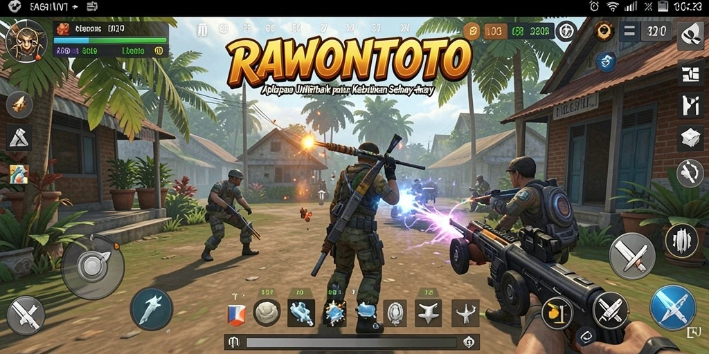 Tampilan utama RAWONTOTO dengan berbagai fitur Utility yang bermanfaat.