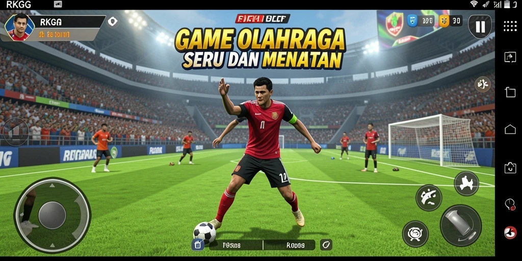 Tampilan gameplay RKGG yang menegangkan dan penuh aksi olahraga.
