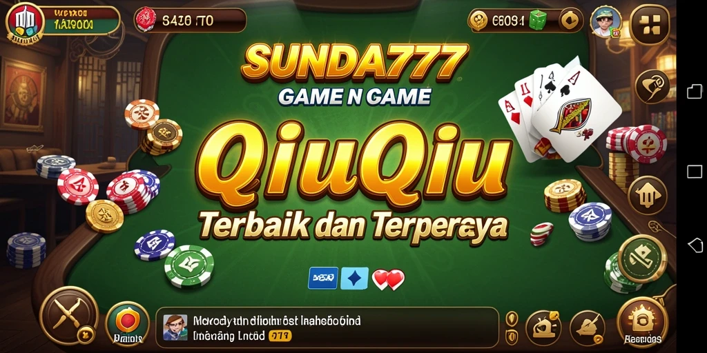 Tangkapan layar SUNDA777 menampilkan aksi permainan QiuQiu yang intens.