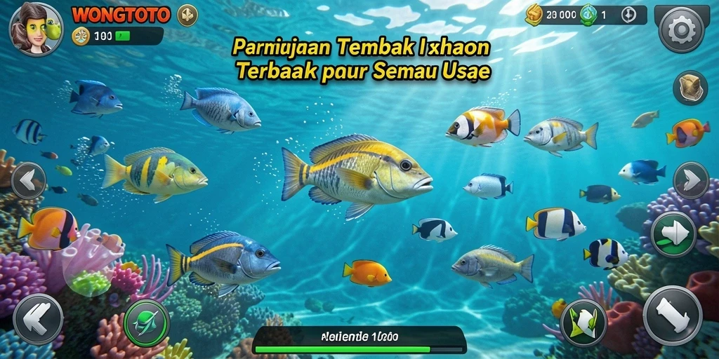 Gameplay seru di <strong>WONGTOTO</strong> dengan menembak berbagai ikan.